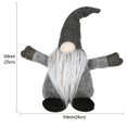 thumbnail image 2 of Swedish Christmas Santa Claus Tomte Standing Long Hat Gnome Plush Doll Handmade Home Decor Collectible Dolls Desktop Ornament, 2 of 4