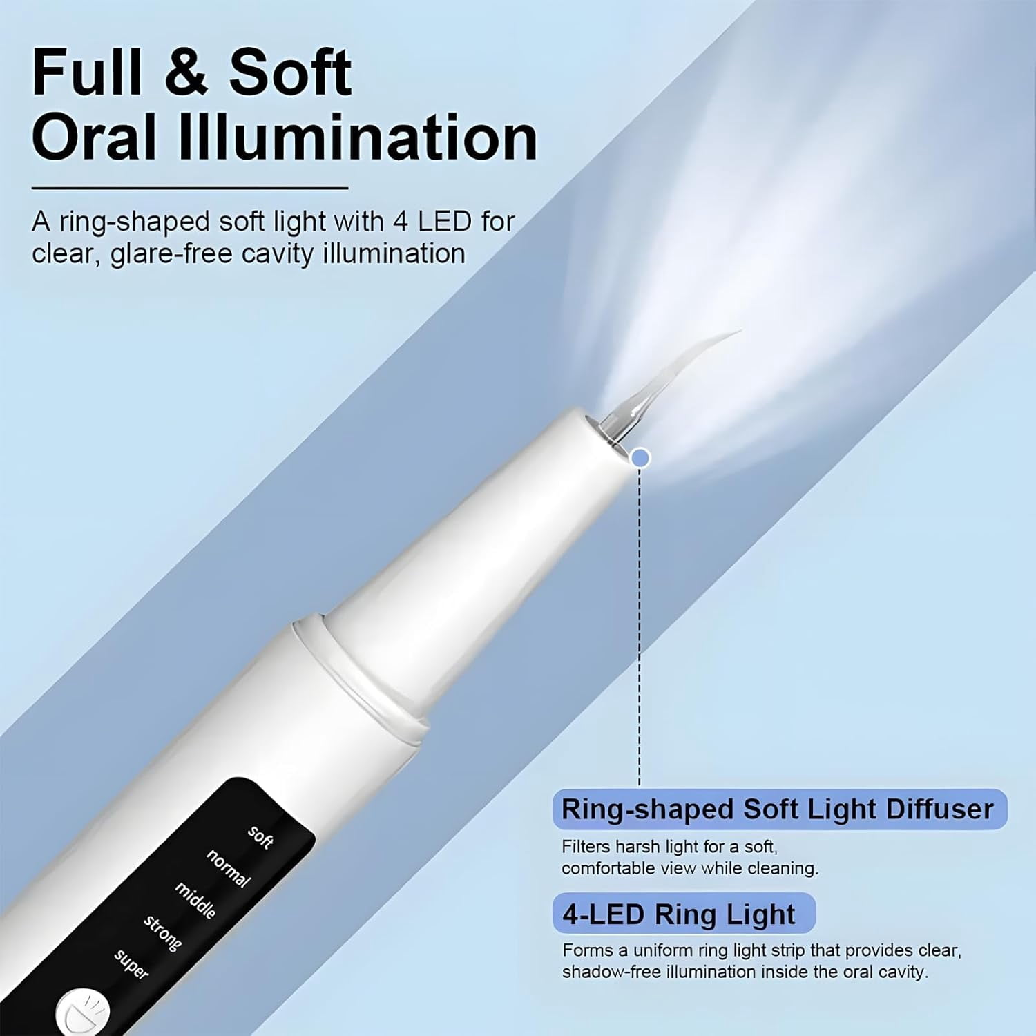 Electric Tooth Cleaner, Effectively Removes Plaque, Tartar and Stains Prevents Cavities, Bad Breath and Gum Disease for Home Use