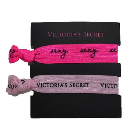 Victoria's Secret Elastic Hair Tie Band Light Pink Sexy Fuchsia 2 (Best Of Victoria's Secret)