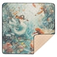thumbnail image 6 of WOBOGO Mermaid Plays Music Baby Playmats Extra Large Waterproof Rollable Activity Pads for Toddlers 50×50inch, 6 of 7