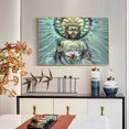 thumbnail image 4 of Cuadros Decorativos DIY mosaico diamante pintura completo redondo taladro 5D Lotus Buda Kit para pared habitación Ehuebsd Nuevos Originales, 4 of 8