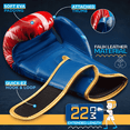 thumbnail image 5 of WYOX 6oz Kids Boxing Gloves – Golden Star | Kids Training, MMA, Kickboxing, Sparring, Punching & Strength, 5 of 9
