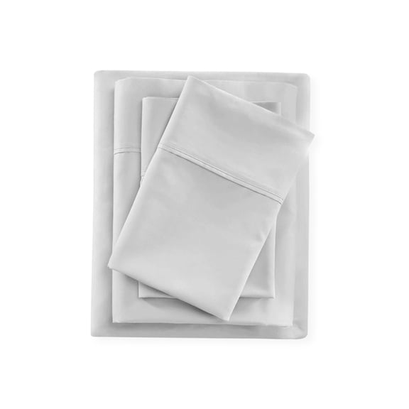 Light Gray Twin Size Sheet Set Soft Brushed Bed Sheets Microfiber Hotel Luxury Set of 4 Pieces – Flat Sheet Fitted Sheet 2 Pillowcases 15 " Deep Pocket Fade Wrinkle Stain Resistant Bedding