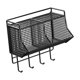 thumbnail image 4 of Soporte para y jengibre, 2 , decoración de almacenamiento de alimentos, organizador colgante de pared, estante de cocina para baño, sala de negro, 4 of 9