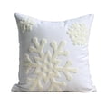 thumbnail image 2 of Walbest Christmas Snowflake Embroidered Throw Pillowcase, 18 in Invisible Zipper Snowflake Pattern Xmas Pillow Cover Living Room Sofa Decor, 2 of 7