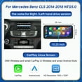 thumbnail image 3 of Wireless CarPlay Screen for Mercedes Benz CLS 2014-2018 NTG 5.0 12.3 Inch Double Din Car Stereo with Apple CarPlay & Android Auto, Multimedia Player with Backup Camera Mirror Link Navigation Screen, 3 of 7