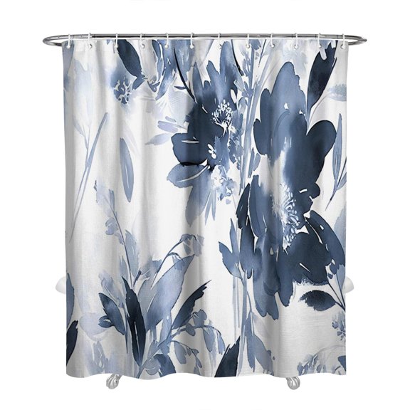 Waterproof Pioneer Shower Curtain 72x84 Inch Polyester Unique Cute Floral Shower Curtain for Bathroom Hotel Home Decor with 12 Plastic Hooks