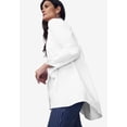 thumbnail image 5 of Jessica London Women's Plus Size Oversized Stretch Poplin Shirt, 5 of 6