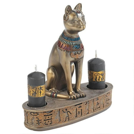 Design Toscano Altar of the Goddess Bastet: Set of Two