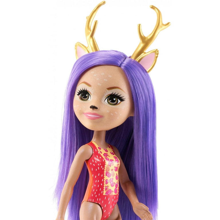 Enchantimals Danessa & Danetta Deer Sister Dolls (6-in & 4-in) & 2 Animal  Figures, Removable Skirt and Accessories, Great Gift for Kids Ages 3Y+