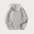 thumbnail image 5 of XFLWAM Womens Oversized Sweatshirts Fleece Drawstring Hoodies Casual Long Sleeve Solid Color Pullover Fall Clothes with Pocket Gray XXL, 5 of 5