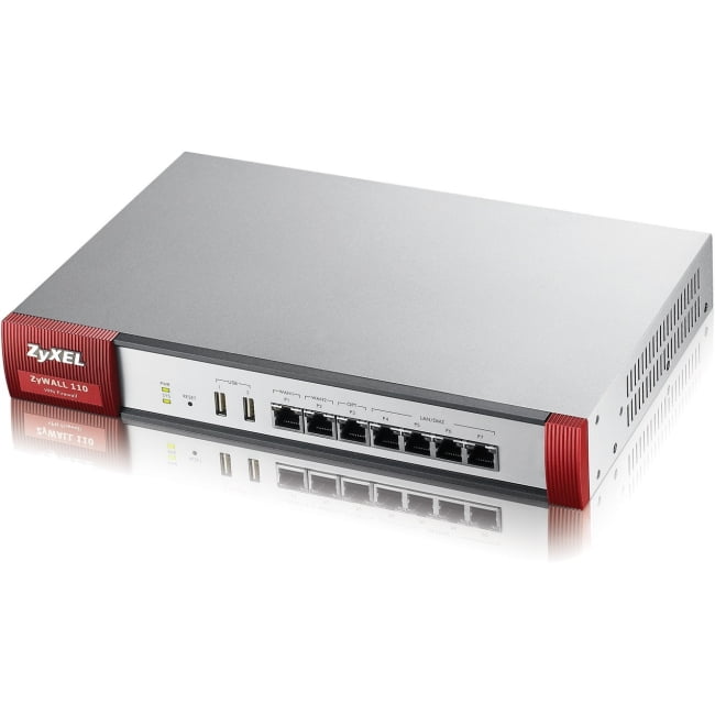 ZyXEL ZyWALL110 High Performance 1GbE SPI Firewall with IPSec, SSL VPN, and High Availablity 300Mbps VPN -100 IPSec... by ZyXEL