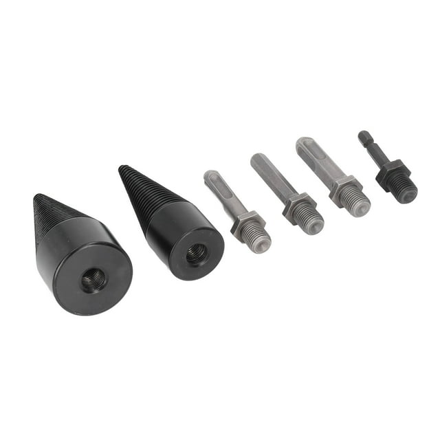 Cone Drill Bits, Impact Resistant Splitting Drill Bit Heavy Duty 6 Pcs Detachable With Storage Box For Camping