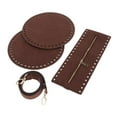 thumbnail image 3 of de material cuero con cierre de cremallera de cojín con Wandteppich moldeador inferior para fabricación de s de mano - café BLESIY Bolso de la PU que hace piezas, 3 of 8