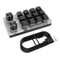 thumbnail image 1 of Keypad Macro Teclado compatible con Bluetooth Programable Mecánico Negro, 1 of 9