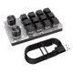 thumbnail image 1 of Teclado macro compatible con Bluetooth Teclado mecánico programable (negro) Tmvgtek Para Estrenar, 1 of 9