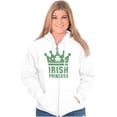 thumbnail image 3 of St Patricks Day Irish Princess Zip Hoodie Sweatshirt Women Brisco Brands S, 3 of 6
