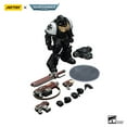 thumbnail image 5 of JOYTOY Warhammer 40,000 Space Marines Black Templars Outriders Brother Valtus Collection Model, 5 of 6
