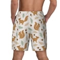 thumbnail image 4 of Daiia Squirrel And Leaves Mens Swim Trunks Swim Shorts Quick Dry Swim Shorts with Mesh Lining Pockets-XX-Large, 4 of 9