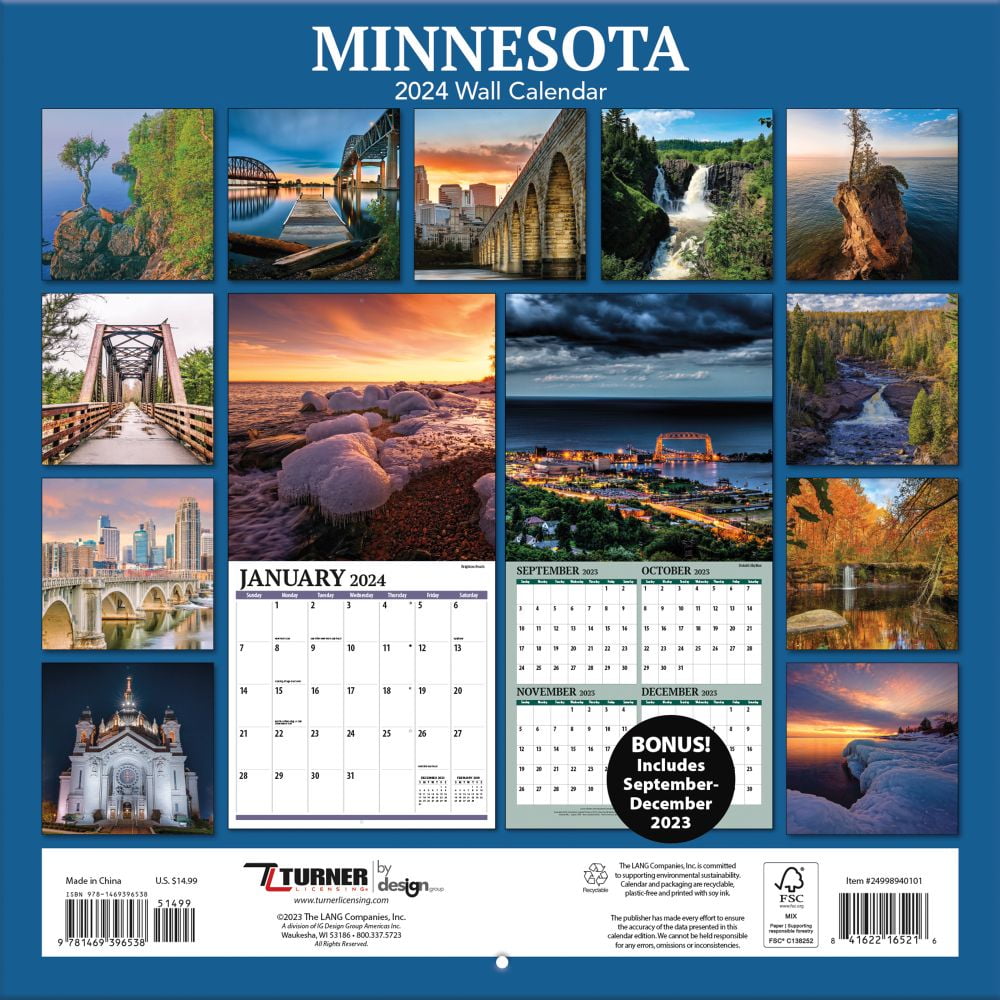 : Minnesota Vikings 2024 12'' x 12'' Team Wall Calendar:  9798350600636: Turner Sports: Sports & Outdoors