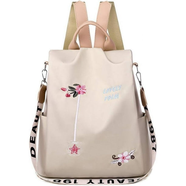 Mochila De Mujer Bolso De Hombro Bolso De Niña Bolsos Escolares Antirrobo Bolsos De Hombro Escolares para Mujer Mochilas Escolares para Viajes Campus Universidad Viajes Poliéster Impermeable Caqui L Sincero Electrónica