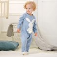 thumbnail image 4 of 0-24M Infant Baby Girls Boys Knitted Romper Rabbit Snowsuit Bodysuit Overalls for Toddler Fall Winter, 4 of 10
