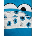 thumbnail image 3 of Sesame Street Baby Boys' Cotton Character Hooded Towel with Corner Pockets Blue Cookie Monster, 3 of 5