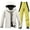 Yellow, variant on Men's Ski Jacket and Pants Set Insulated Waterproof Snowsuits Winter Warm Outdoor Skiing Snowboard Jackets for Men