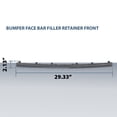 thumbnail image 3 of Black Front Bumper Face Bar Filler Retainer Fit for 2019 Audi Q3 Prestige/2019-2023 Audi Q3 AU1087105, 3 of 10