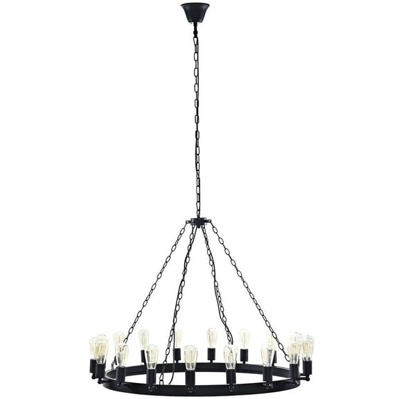 Modway Teleport 43" Chandelier in Brown