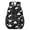 Black White Dinosaur Skeletons Bold, variant on Colorful Dinosaurs Astronauts Planets Pattern 17" Waterproof Oxford School Backpacks for Teens, S-Shape Padded Straps, for School, Travel, Hiking, Camping