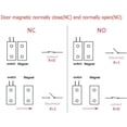 thumbnail image 5 of Cableado de interruptor magnético NO/NC, sensor de puerta empotrada, 4 juegos, 5 of 5