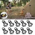thumbnail image 2 of CEORPER 10Pcs Tent Rope Fastener Adjustable Guy Rope Runners Tensioners Camping Nonslip Rope Buckles Stopper Hiking Accessory, 2 of 7