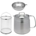 thumbnail image 1 of XYCCA Stainless Steel Deep Fryer Pot Frying Basket Nonstick French Fries Pot Small Deep Fryer Pot for Onion Rings Restaurant Picnic, Style A 1.5L-0625, 1 of 5