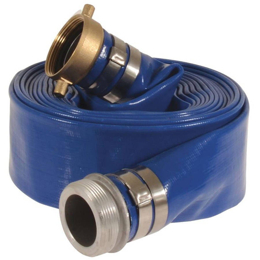 JGB Enterprises Eagle Hose Eagle Flo Blue PVC Discharge Hose Assembly