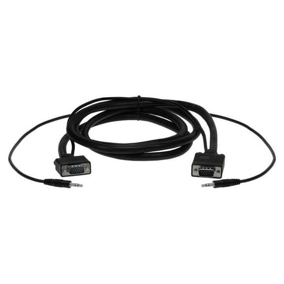 SF Cable 10 feet HD15 SVGA Monitor Cable with 3.5mm Stereo Audio