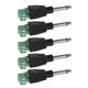 thumbnail image 1 of 1/4 Inch 6.35mm Mono Male Plug To Solderless Screw Terminal Block Adaptors(green+black)(5pcs), 1 of 5