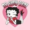 thumbnail image 2 of Junior's Betty Boop No Cupid Zone Graphic Tee Light Pink X Large, 2 of 3