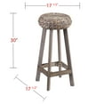 thumbnail image 2 of SEI Furniture Rutina 30" Backless Hyacinth Bar Stools in Gray (Set of 2), 2 of 2