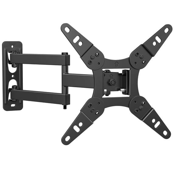 MountLiving 360° Rotation Full Motion TV Wall Mount Bracket for 13-42" TVs & Monitors, Holds Up to 55 lbs, Tilt Swivel Extension with Articulating Arms, Max VESA 200x200mm