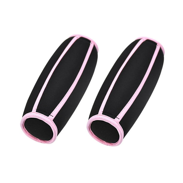 Pesas de muñeca, par de pesas para brazos, correas de muñeca para hombres y mujeres para ejercicios aeróbicos Rosa 1 libra