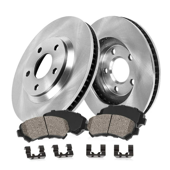 Callahan CRK11640 FRONT 300mm Premium OE 5 Lug [2] Brake Rotors + [4] Ceramic Pads + Hardware [fit 2003 2004 2005 2006 Acura MDX]