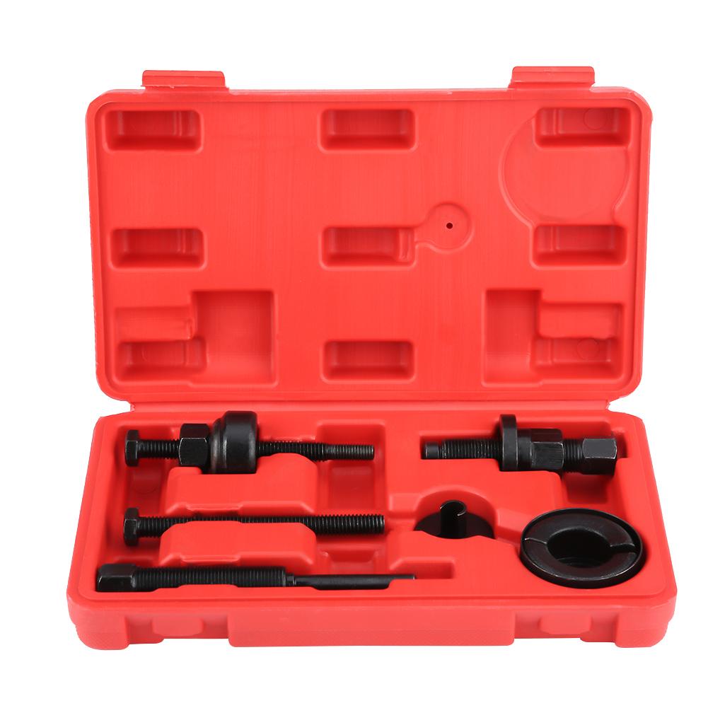 WALFRONT 6Pcs Power Steering Pump Pulley Kit Puller Remover