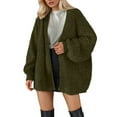 thumbnail image 2 of Kureaily Women's Oversized Cardigan Sweater Lightweight Knit Open Front Long Sleeve Knit Cozy Fall Winter Tops Casual Loose Fit Comfortable Soft Yarn Outerwear Loose Cardigan Coats, 2 of 5