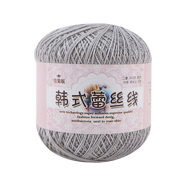Fil pour le Crochet, Fil Dentelle Bricolage Tissé Mercerisé Bébé Fil Fin, Écheveau de 50 G/325 m de Fil Acrylique pour Tuques Écharpes Sacs Bricolages, Fil de Crochet pour le Crochet