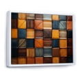 thumbnail image 3 of Designart "Earth Colors Tiles in Colorful Patterns VI" Oversized Geometric Framed Wall Art - Bohemian Multicolor Boho Mosaic Entryway Framed Wall Art, 3 of 7