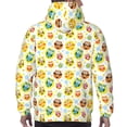 thumbnail image 7 of Picia Colorful Owls 1 Pattern Casual Men's Hoodie - Lightweight Hooded Sweatshirt with Kangaroo Pocket, Comfortable Pullover for Everyday, Travel-3X-Large, 7 of 7