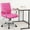 Pink, variant on Emma + Oliver Mid-Back Pink Vinyl Executive Swivel Office Chair with Chrome Base and Arms