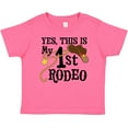 thumbnail image 3 of Inktastic Yes, This is My 1st Rodeo Cowboy Hat with Red Band, Lasso Boys or Girls Baby T-Shirt, 3 of 5
