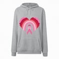thumbnail image 4 of Towmus Sweat Shirts for Womens Casual Love Heart Graphic Long Sleeve Loose Pullover Tops Drawstring Hoodies with Pocket, 4 of 4